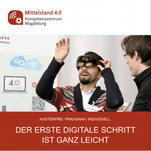 Flyer Formate des Mittelstand 4.0-Kompetenzzentrum Magdeburg